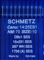 Иглы промышленные для трикотажа Schmetz DBx1 SES №70 10 шт