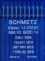 Иглы промышленные для трикотажа Schmetz DBx1 SES №90 10 шт