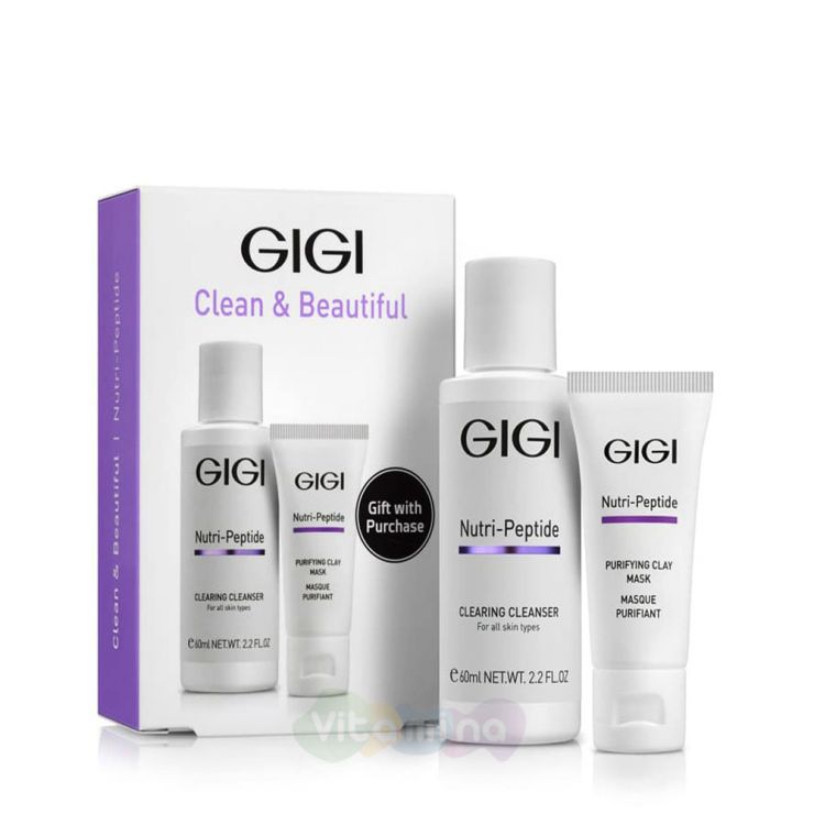 GiGi Дорожный набор для идеально чистой кожи Nutri Peptide Clean&Beautiful