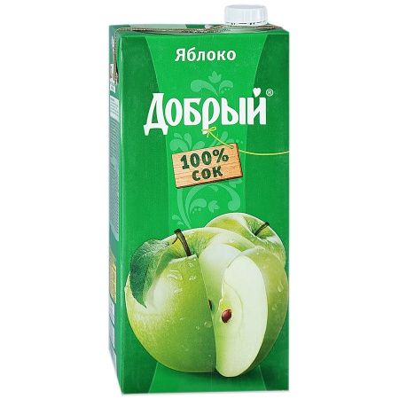 Сок Добрый 2л Яблоко Зеленое