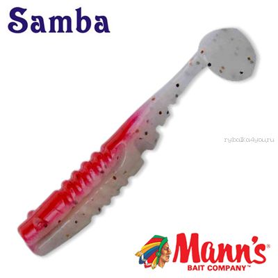 Плавающая силиконовая приманка Samba Manns 80 мм / упаковка 5 шт / цвет 130