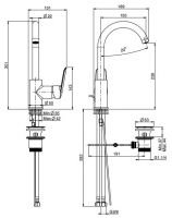Fima - carlo frattini Spot смеситель для раковины F3011 схема 1