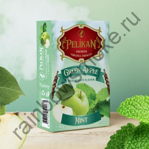 Pelikan 50 гр - Green Apple Mint (Зеленое Яблоко с Мятой)