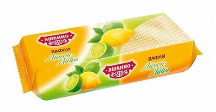 Вафли Яшкино Лимон-лайм 300г