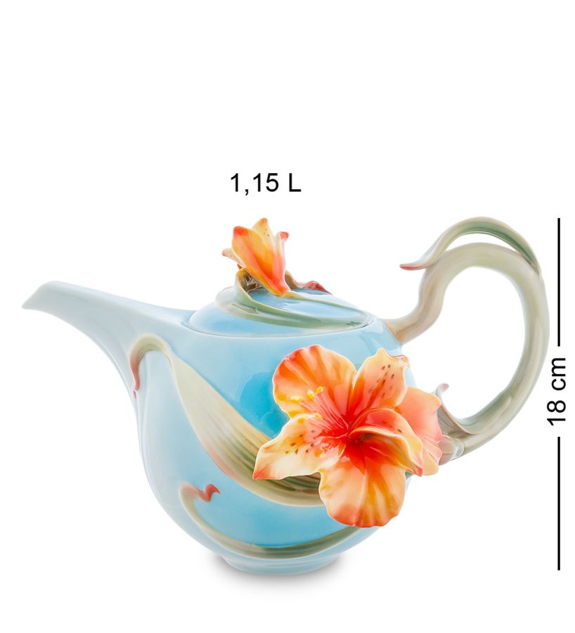 Заварочный чайник "Лилии" 26х17х18 см (FM-05/1)
