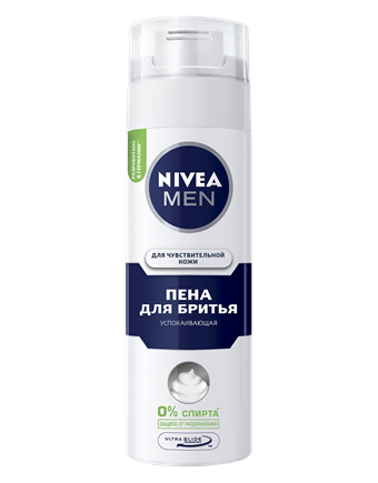 Пена для бритья для чувствительной кожи "Успокаивающая" Nivea