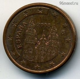 Испания 1 евроцент 2008