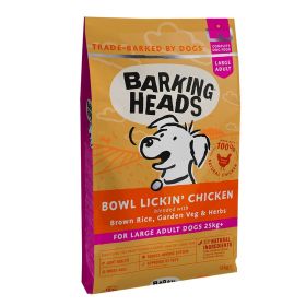 Barking Heads Для собак крупных пород с курицей и рисом "До последнего кусочка"  12 кг