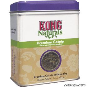 Kong Premium Catnip (1 oz.) Абсолютно натуральный продукт, обладающий антистрессовым действием на кошек, относится к продукции класса «премиум».