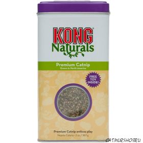Kong Premium Catnip (2 oz.) Абсолютно натуральный продукт, обладающий антистрессовым действием на кошек, относится к продукции класса «премиум».