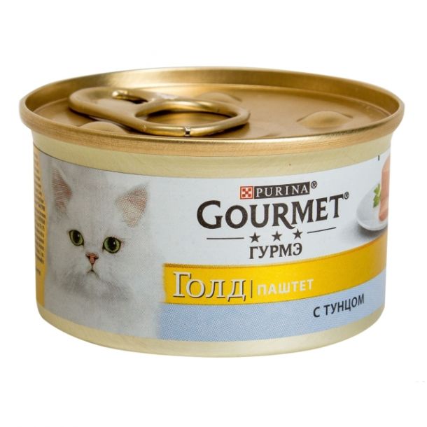 Консервы  Gourmet  Gold Mousse with Tuna для кошек паштет с тунцом 85 гр