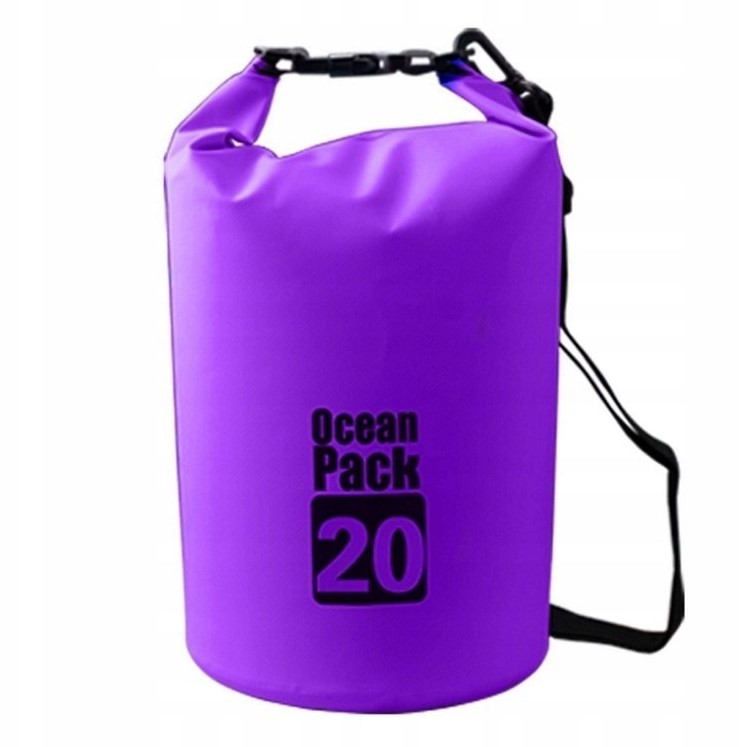 Водонепроницаемая Сумка-Мешок Ocean Pack, 20 L, Цвет Фиолетовый