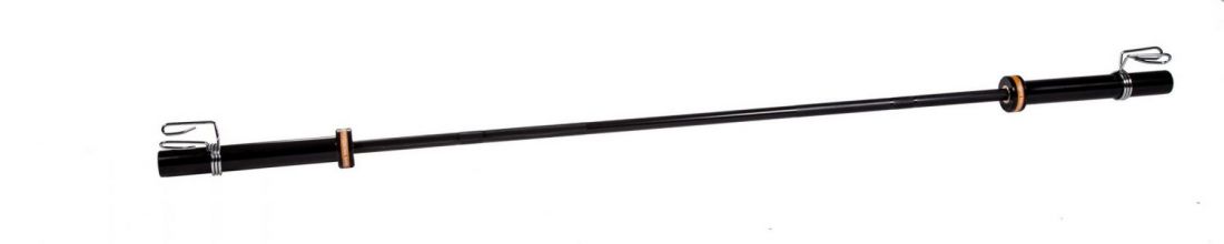 Гриф для кроссфита ZSO BLACK, D-50, L2010, женский прямой, гладкая втулка, до 480 кг, замки-пружины