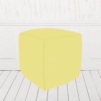 Пуфик-кубик желтый