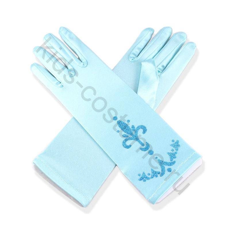 Голубые перчатки Эльзы "Холодное Сердце" Frozen