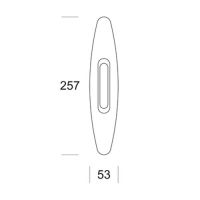 Ручка Salice Paolo York 4909-s для раздвижных дверей. схема