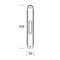 Ручка Salice Paolo Deco 3336-s для раздвижных дверей. схема