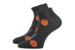 Мужские цветные укороченные носки 418 "К" баскетбол