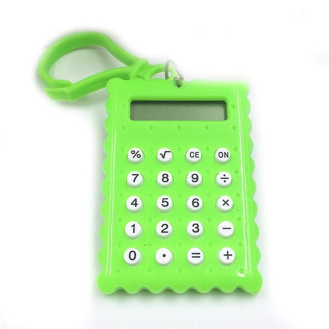 Брелок 8-Разрядный Калькулятор Печенька, Цвет Зеленый