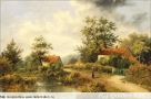 2199. Country Scene with Figure Walking a Lane