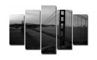 Модульная картина Черно-белый мост