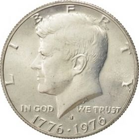 50 центов Кеннеди 1976 США UNC
