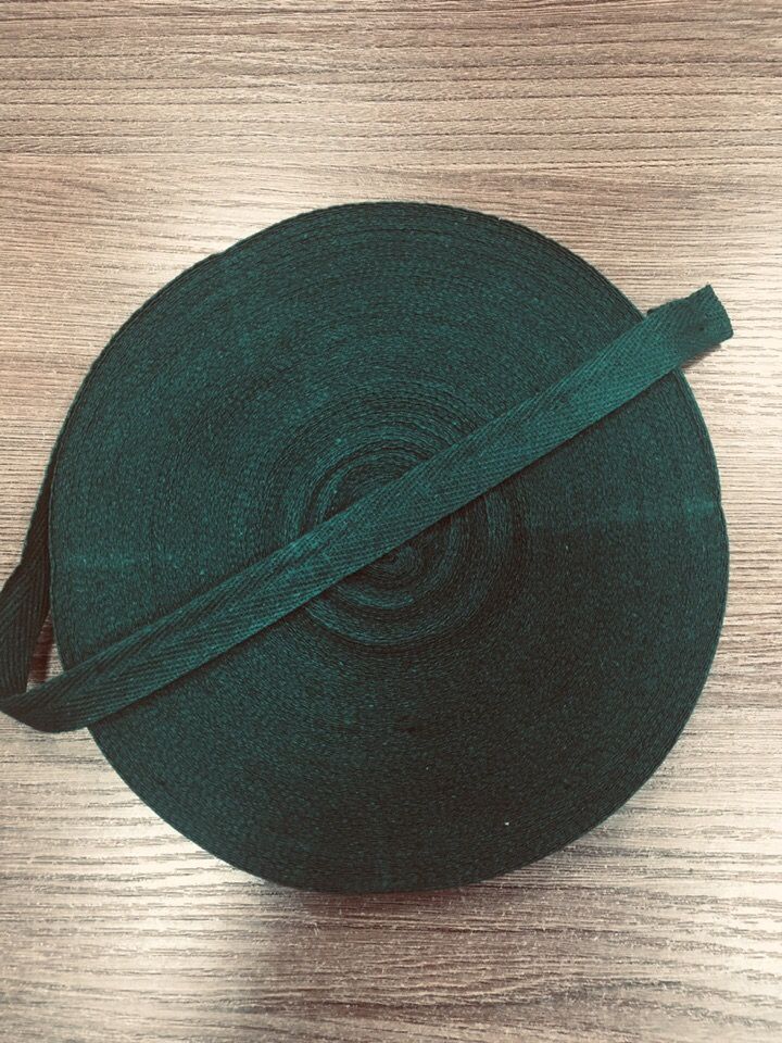 Киперная лента 15 мм темно-зеленая