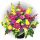 Траурная корзина из искусственных цветов №17