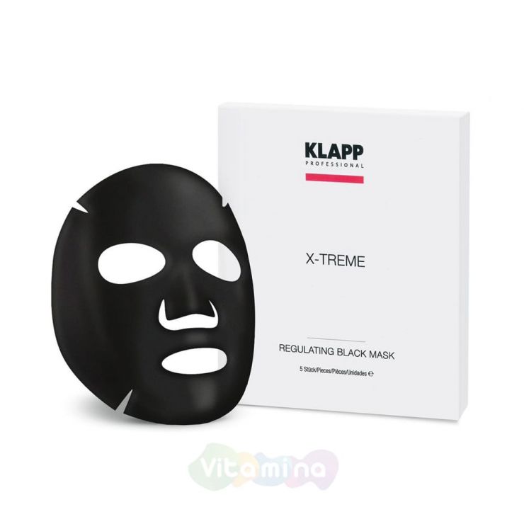 Klapp Регулирующая черная маска X-Treme Regulating Black Mask, 1 шт