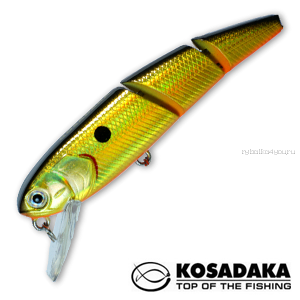Воблер Kosadaka Cord XS 60F 60 мм / 4,4 гр / Заглубление: 0,3 - 0,7 м / цвет: HGBL