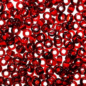 Бисер чешский темно-красный 90120 бордовый прозрачный Preciosa 1 сорт купить оптом
