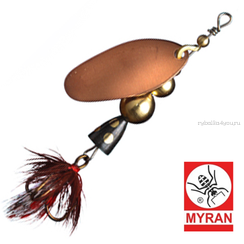 Блесна вертушка Myran Mira 4гр / цвет: Koppar 6471-03