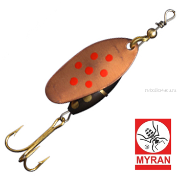 Блесна вертушка Myran Panter Prick 3гр / цвет: Koppar Rod 6480-38