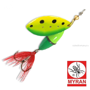 Блесна вертушка Myran Wipp 7 гр / цвет: Lemon 6842-600