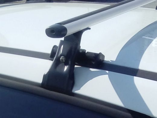 Универсальный багажник на крышу Lada XRay, Евродеталь, вид А, аэродинамические дуги