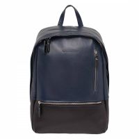 Кожаный рюкзак Lakestone Adams Dark Blue/Black 918302/DBB