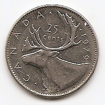 25 центов Канада 1979 (регулярный выпуск)