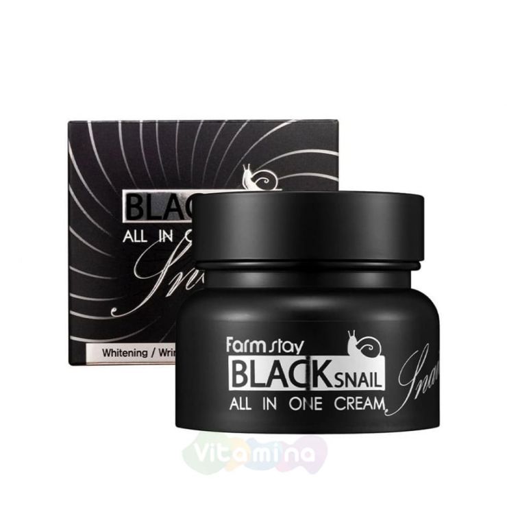 FarmStay Многофункциональный крем с муцином черной улитки Black Snail All In One Cream, 100 мл