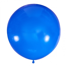 Синий полуметровый латексный шар с гелием