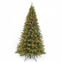 Искусственная елка Лесная Красавица стройная 230 см 304 лампы зеленая