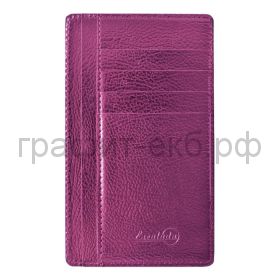 Чехол для карт Феникс+ органайзер карман на молнии 9,2х14,2см НАППА розовый 48417