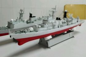 Сборная модель Циндао № 113 ракетный эсминец военный корабль 1:350