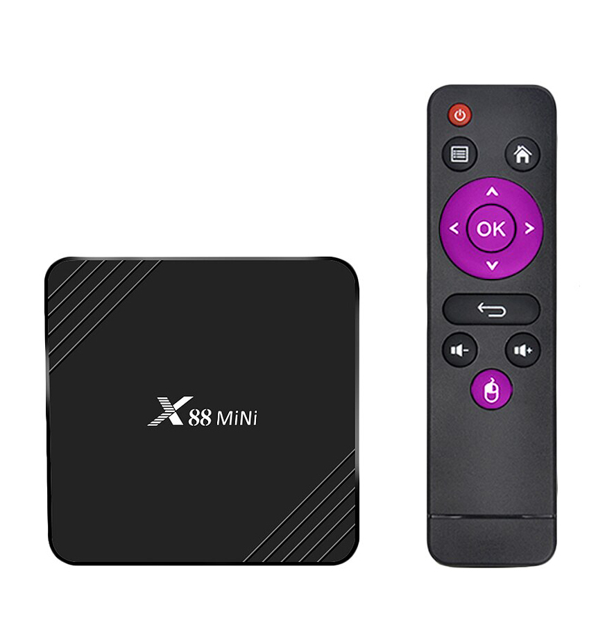 Медиаплеер OTT TV Box X88MINI (RK3318/2Gb/16Gb/Mali-450/WiFi/4K/Android 9.0)
