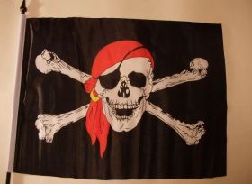 Флаг Пиратский Веселый Роджер 150х95 см