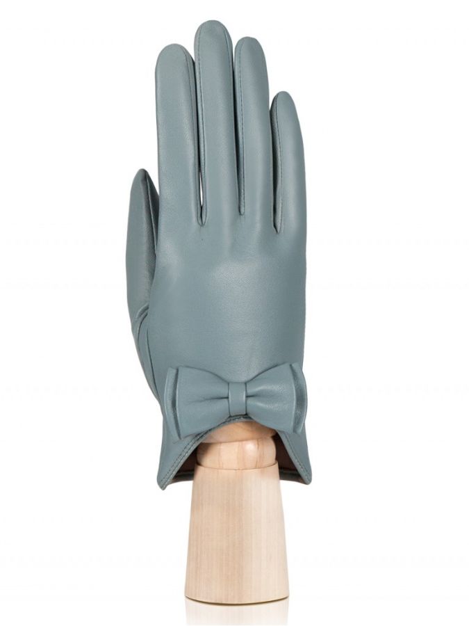 Кожаные женские перчатки с бантиком LABBRA GR01-00022937