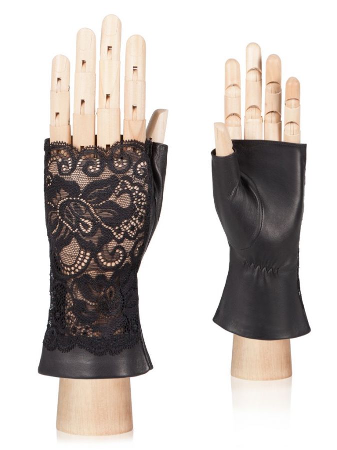 Кожаные перчатки без пальцев ELEGANZZA GR01-00014291