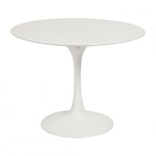 Стол журнальный Eero Saarinen Style Tulip Table белый D60 H52 MDF
