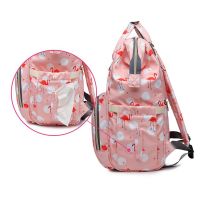 Сумка-рюкзак для мамы Mummy Bag Фламинго (8)