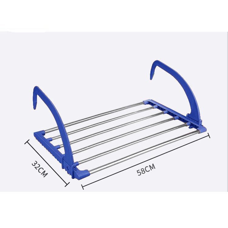 Многофункциональная Навесная Сушилка Для Белья Storage Skeleton Hanger, Цвет Синий