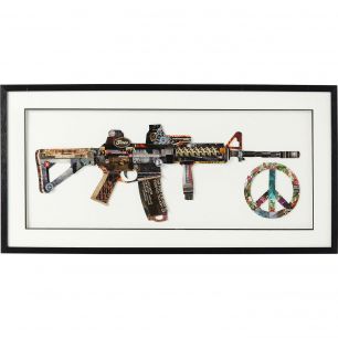 Картина в рамке Peace No War, коллекция Мир без войны, ручная работа